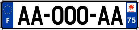 plaque immatriculation vehicule